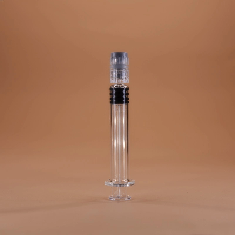 Medical/Cosmetic Borosilicatee Glass Syringe Prefillable Injection Syringe Luer Lock with/Without Cap Needle