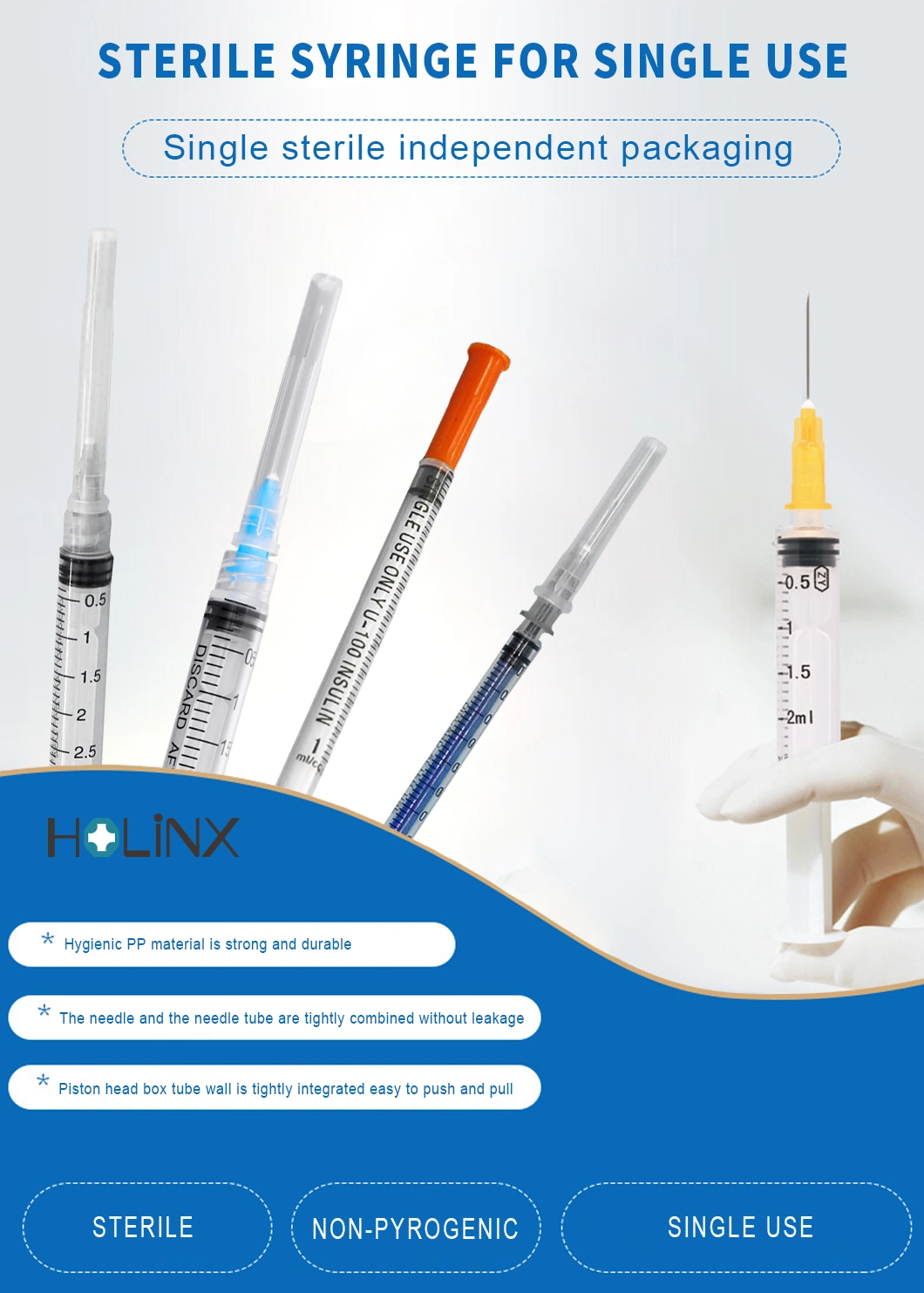 20ml Disposable Veterinary Syringe with Needles